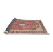 Sideview of Traditional Brown Medallion Rug, tr4786