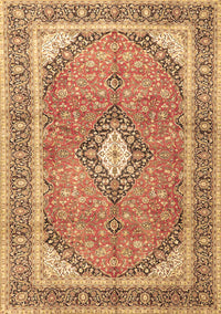 Medallion Brown Traditional Rug, tr4786brn