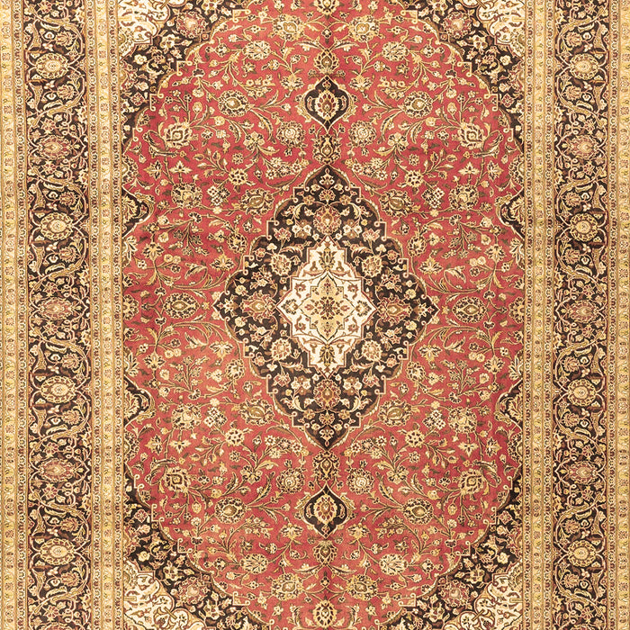 Medallion Brown Traditional Rug, tr4786brn