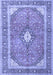 Medallion Blue Traditional Rug, tr4786blu