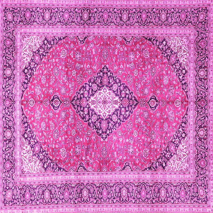 Square Medallion Pink Traditional Rug, tr4786pnk