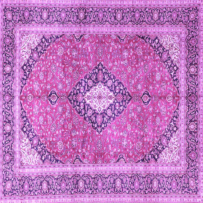 Square Medallion Purple Traditional Rug, tr4786pur