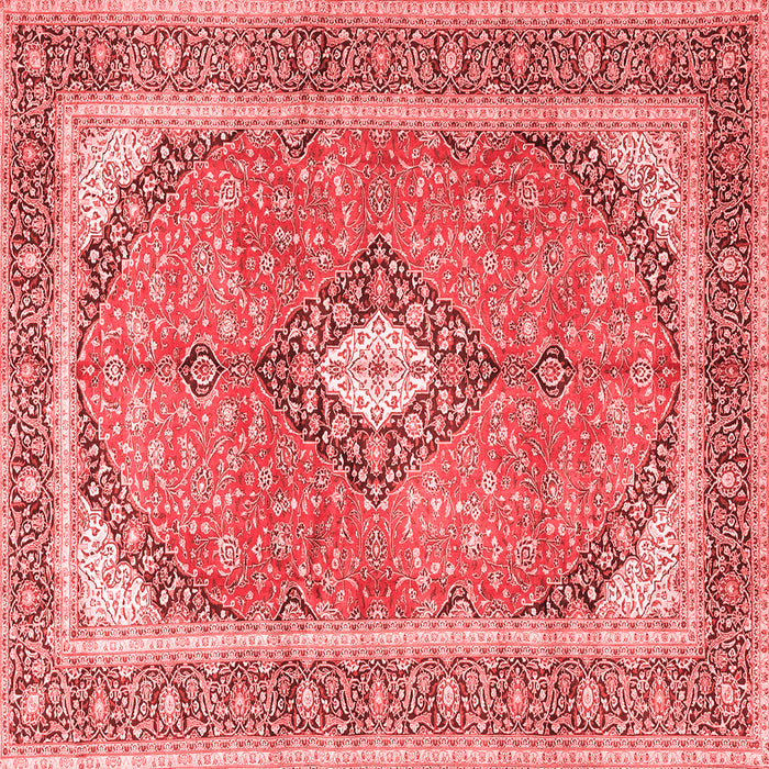 Machine Washable Medallion Red Traditional Rug, wshtr4786red