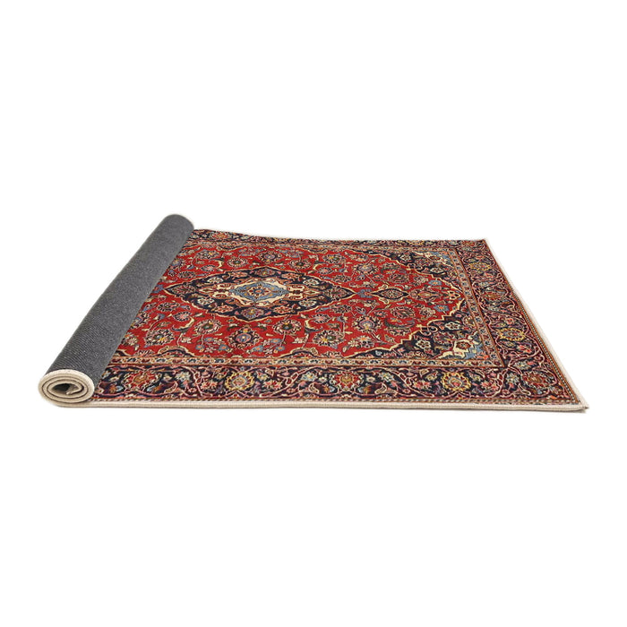 Sideview of Traditional Saffron Red Oriental Rug, tr4787
