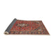 Sideview of Traditional Saffron Red Oriental Rug, tr4787