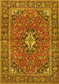 Oriental Yellow Traditional Rug, tr4787yw