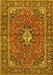 Oriental Yellow Traditional Rug, tr4787yw