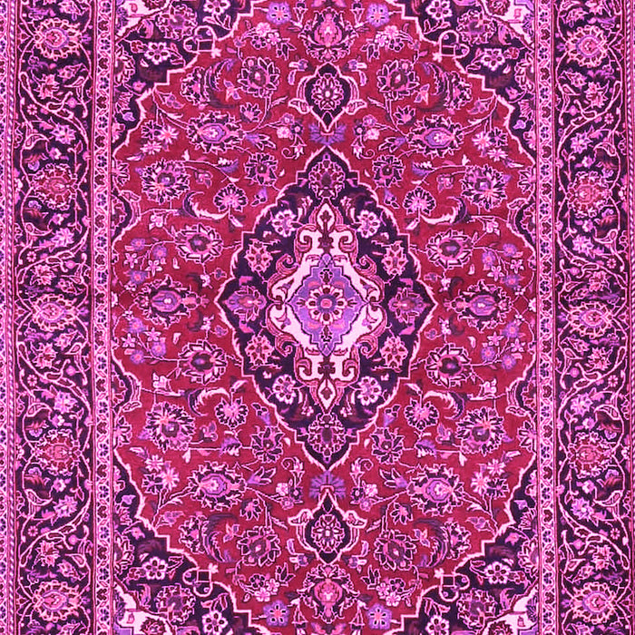 Machine Washable Oriental Pink Traditional Rug, wshtr4787pnk