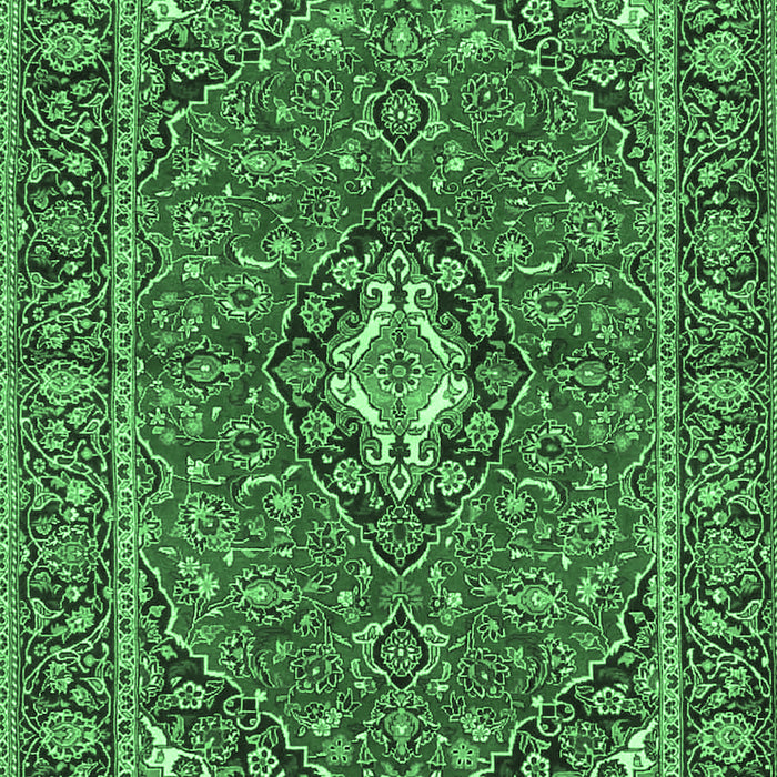 Oriental Emerald Green Traditional Rug, tr4787emgrn