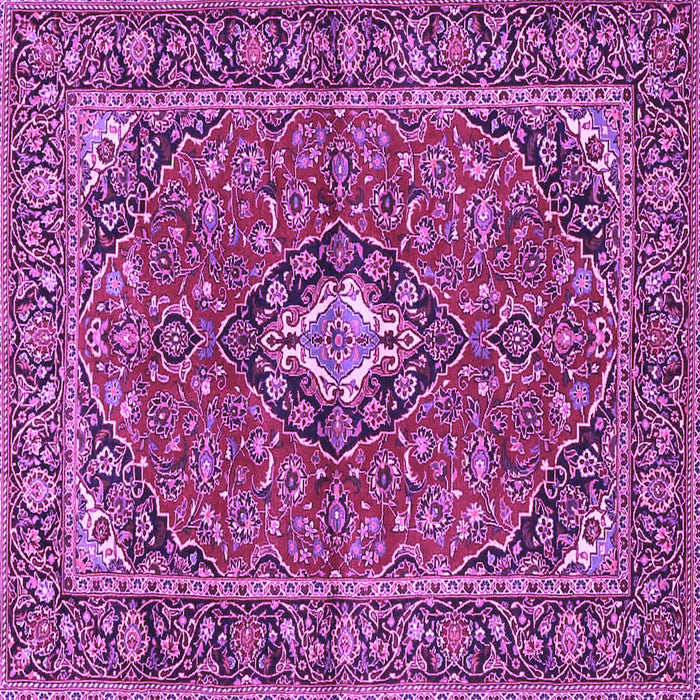 Square Oriental Purple Traditional Rug, tr4787pur