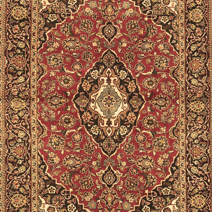 Machine Washable Oriental Brown Traditional Rug, wshtr4787brn