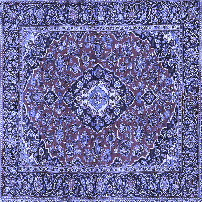 Square Oriental Blue Traditional Rug, tr4787blu