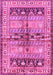 Machine Washable Persian Pink Traditional Rug, wshtr4788pnk