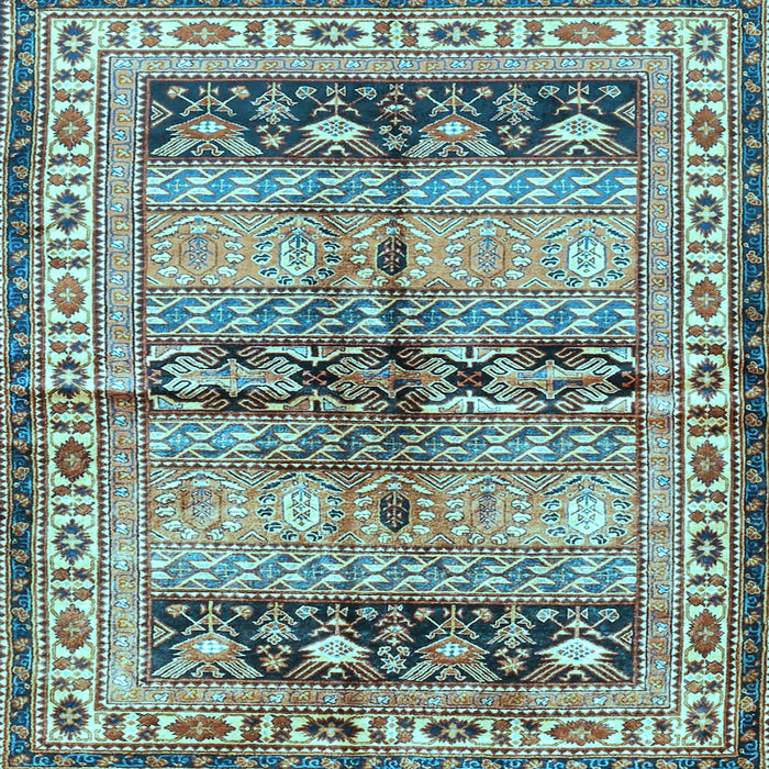 Square Persian Light Blue Traditional Rug, tr4788lblu