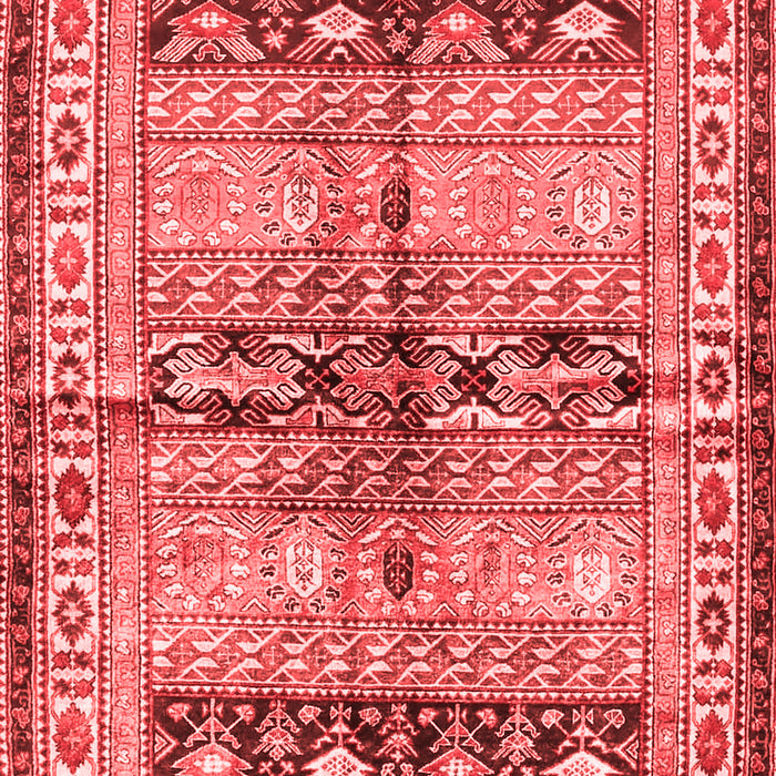Machine Washable Persian Red Traditional Rug, wshtr4788red