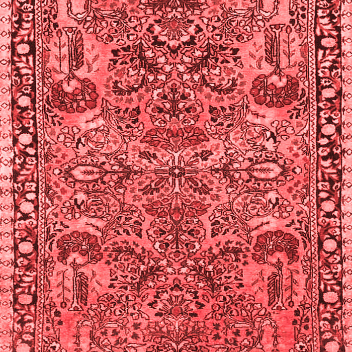 Machine Washable Oriental Red Traditional Rug, wshtr4789red