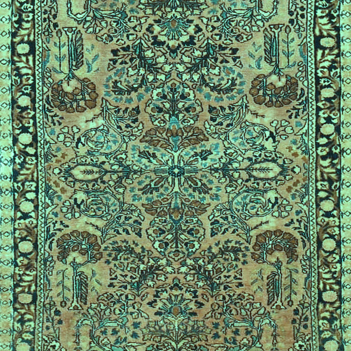 Oriental Turquoise Traditional Rug, tr4789turq
