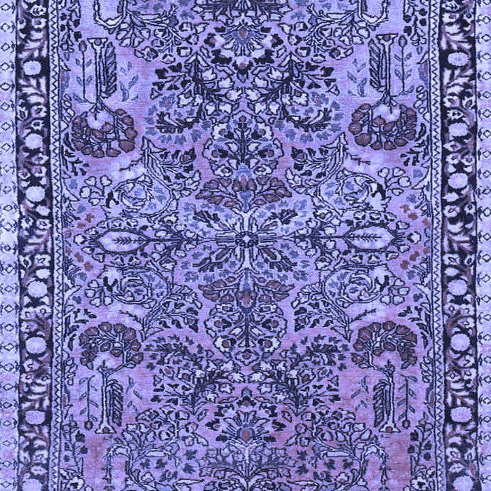 Machine Washable Oriental Blue Traditional Rug, wshtr4789blu