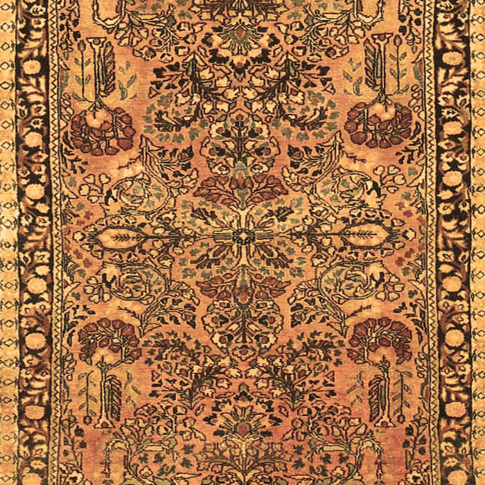 Machine Washable Oriental Brown Traditional Rug, wshtr4789brn