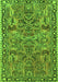 Oriental Green Traditional Rug, tr4789grn