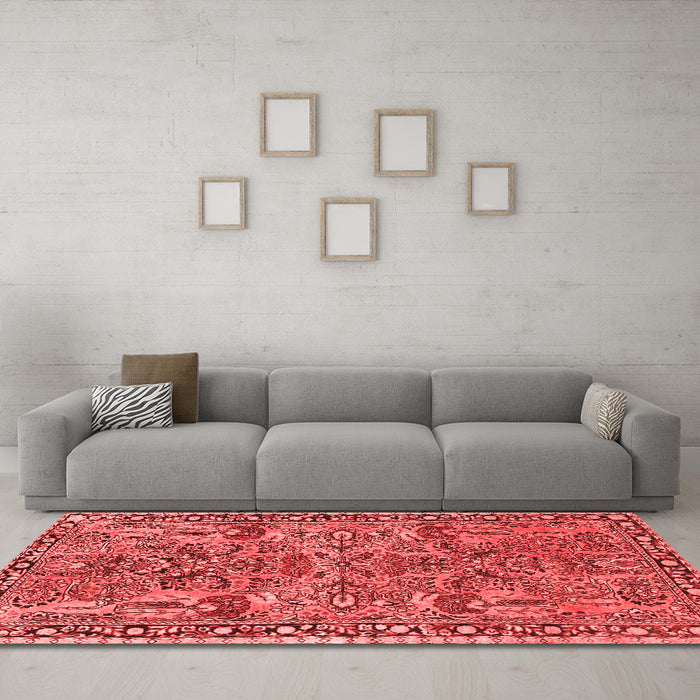 Traditional Red Washable Rugs