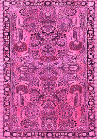 Oriental Pink Traditional Rug, tr4789pnk