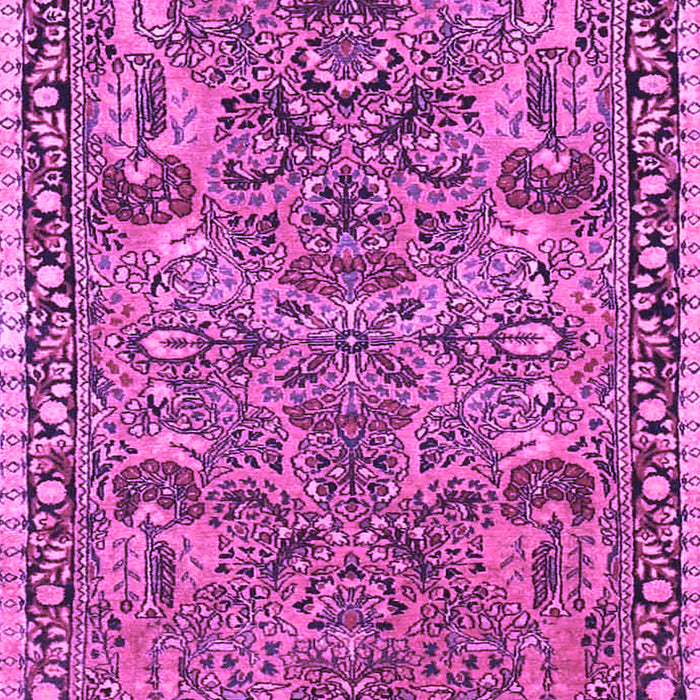 Machine Washable Oriental Purple Traditional Area Rugs, wshtr4789pur