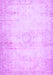 Machine Washable Persian Purple Traditional Area Rugs, wshtr478pur