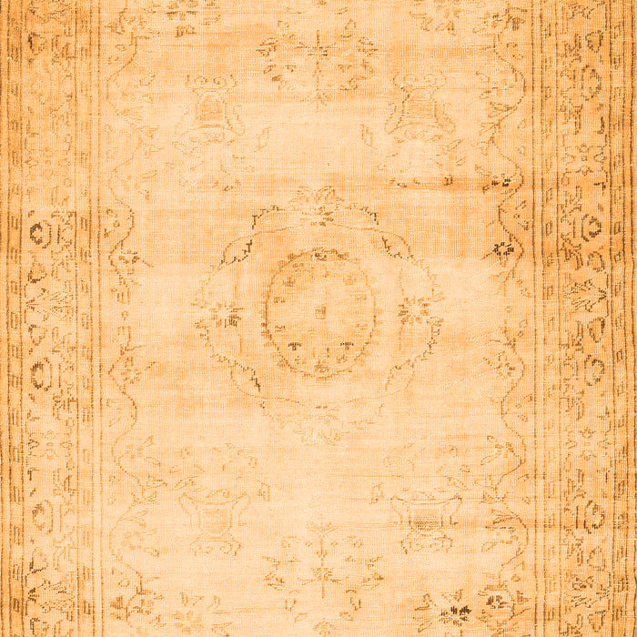 Serging Thickness of Machine Washable Persian Orange Traditional Area Rugs, wshtr478org