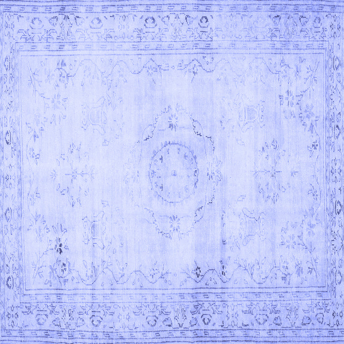 Square Persian Blue Traditional Rug, tr478blu