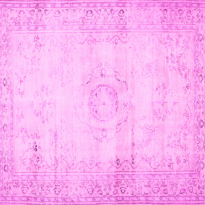 Square Persian Pink Traditional Rug, tr478pnk