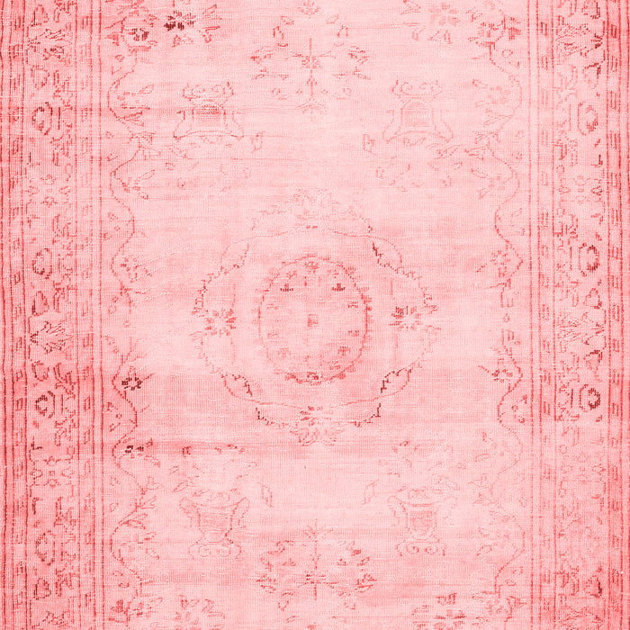 Machine Washable Persian Red Traditional Rug, wshtr478red