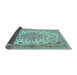 Sideview of Medallion Light Blue Traditional Rug, tr4790lblu