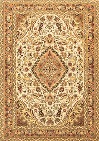 Medallion Brown Traditional Rug, tr4790brn