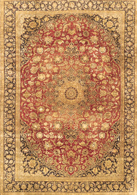 Medallion Brown Traditional Rug, tr4791brn