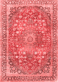 Medallion Red Traditional Rug, tr4791red