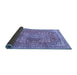 Sideview of Medallion Blue Traditional Rug, tr4791blu