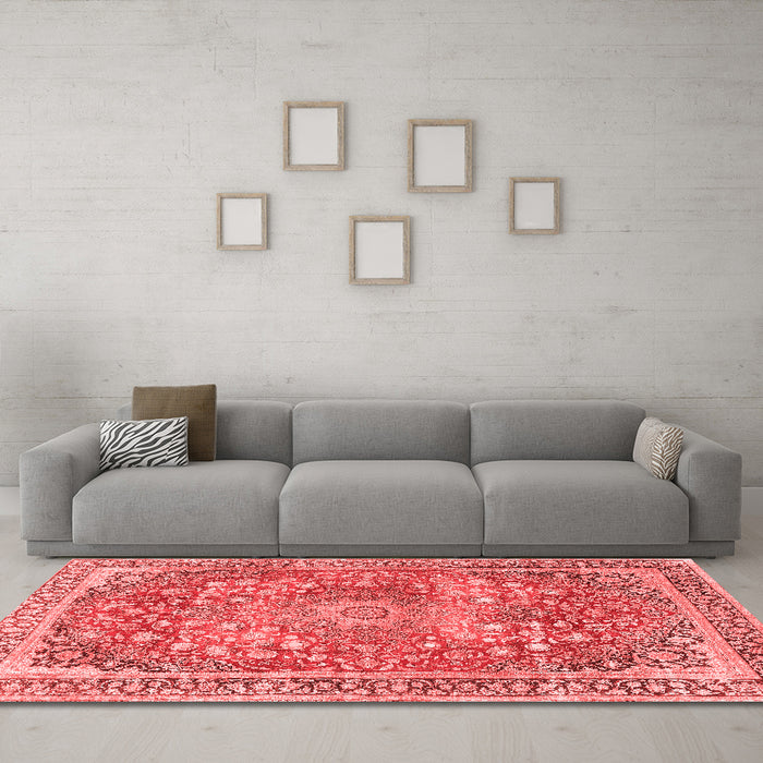 Traditional Red Washable Rugs