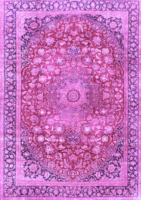 Medallion Purple Traditional Rug, tr4791pur