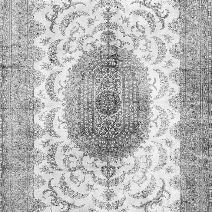 Medallion Gray Traditional Rug, tr4792gry