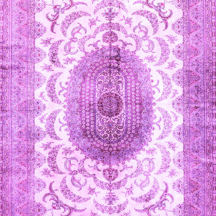Medallion Purple Traditional Rug, tr4792pur