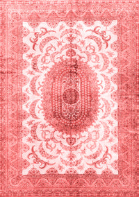 Medallion Red Traditional Rug, tr4792red