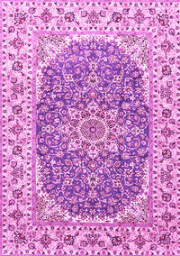 Medallion Pink Traditional Rug, tr4793pnk