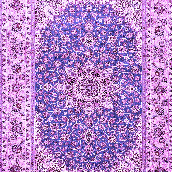 Machine Washable Medallion Purple Traditional Area Rugs, wshtr4793pur