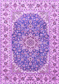 Medallion Purple Traditional Rug, tr4793pur