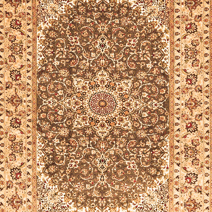 Medallion Orange Traditional Rug, tr4793org