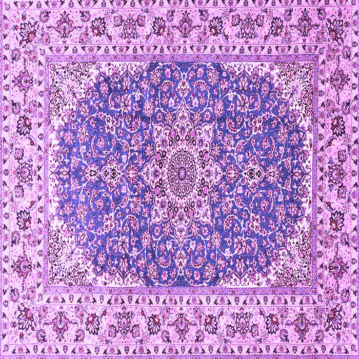 Square Medallion Purple Traditional Rug, tr4793pur