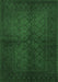 Machine Washable Persian Emerald Green Traditional Area Rugs, wshtr4794emgrn