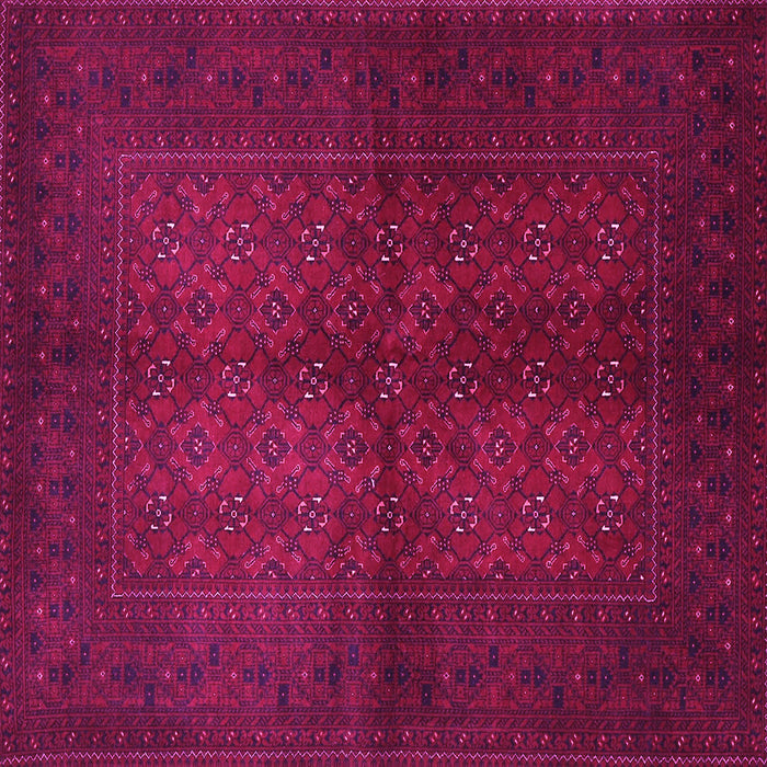 Square Machine Washable Persian Pink Traditional Rug, wshtr4794pnk