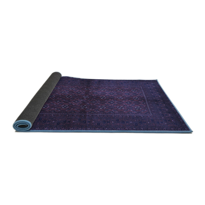 Sideview of Persian Blue Traditional Rug, tr4794blu